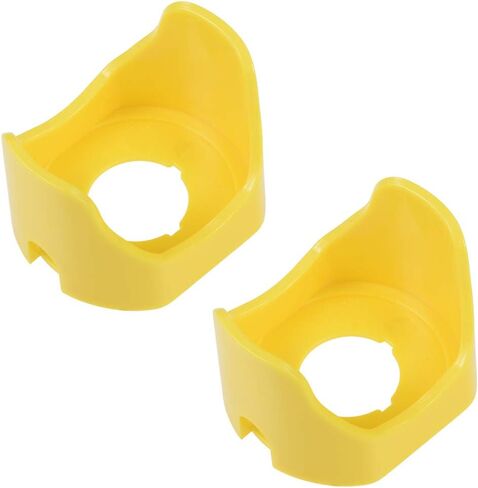 uxcell 22mm Plastic Two Feet Push Switch Button Protective Cover Yellow 2pcs in Saudi Arabia
