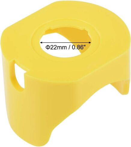 uxcell 22mm Plastic Two Feet Push Switch Button Protective Cover Yellow 2pcs in Saudi Arabia