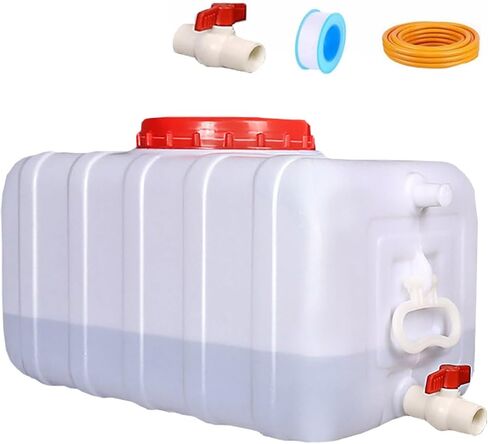 Portable Water Tank Water Storage Tank for Camping with Spigot Hose Plastic Water Container Water Storage Container for Emergency Water Storage Hiking Outdoor(Size:21gallon / 80L) in Saudi Arabia