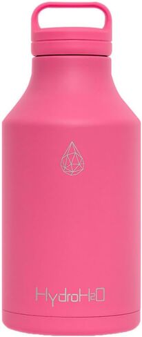 64 oz Stainless Steel Water Bottle, 1/2 gallon Vacuum Insulated Water Bottle, BPA-Free Metal Flask,Lightweight Double Wall Large Thermos for camping,sports,Gym, (Half Gallon Pink) in Saudi Arabia