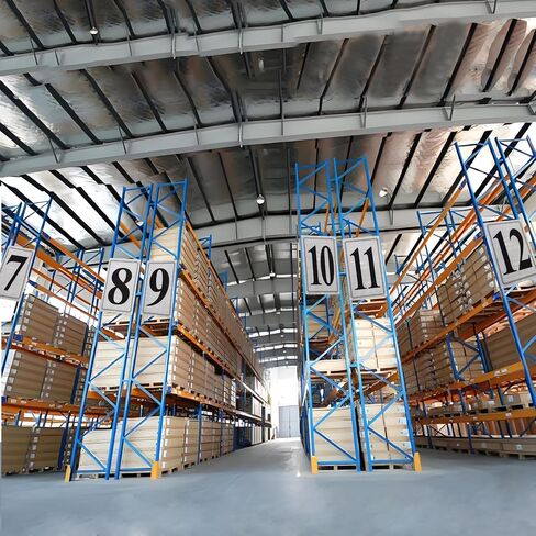 Premium Aluminum Number Sign 8-12" X 8" Parking Spot Reflective Number Signs, Large Metal Number Sign for Office,Floor, Dock, Court, Aisle, Field and Outdoor Use, Weather-Resistant, Waterproof, High Visibility (Number Signs 8) in Saudi Arabia