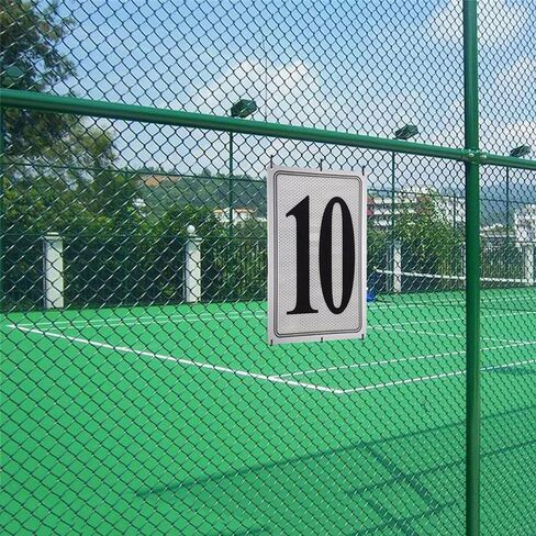 Premium Aluminum Number Sign 8-12" X 8" Parking Spot Reflective Number Signs, Large Metal Number Sign for Office,Floor, Dock, Court, Aisle, Field and Outdoor Use, Weather-Resistant, Waterproof, High Visibility (Number Signs 8) in Saudi Arabia