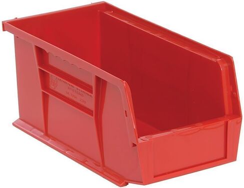 QUANTUM STORAGE SYSTEMS K-QUS230RD-8 حاويات تخزين بلاستيكية مكونة من 8 عبوات ومعلقة، مقاس 10 بوصة × 5 بوصة × 5 بوصة، أحمر in Kuwait