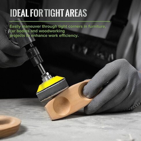 3 Inch Hook and Loop Sanding Backing Pad with 1/4"-20 Thread and Foam Layer Buffing Pads for Drill Air Die Grinder Sander Grinding Rotary Tool, 5 Pack in Kuwait