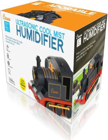 Crane Adorables Ultrasonic Humidifiers for Bedroom and Baby Nursery, 1 Gallon Cool Mist Air Humidifier for Large Room or Kid's Room, Humidifier Filters Optional, Train in Kuwait
