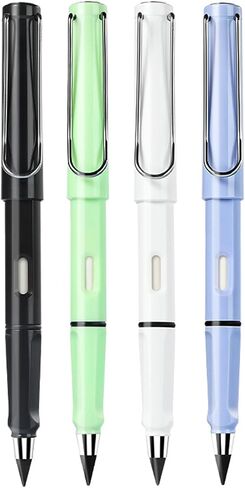 pencil Clips, pencil holder Silver Metal Clips Sliding Epoxy Pen golf pencil Clips Pocket Clips,Clip Shirt Study Holder Portable Hanging 2 Style (20 Pieces) in Saudi Arabia