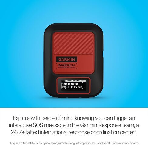 Garmin inReach Messenger Plus GPS Satellite Communicator with Photo, Text & Voice Messaging | Be Safe When Off The Grid with SOS Messaging and Access to Emergency Services | Signature Power Bundle in Saudi Arabia