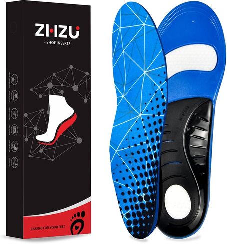 Arch Support Insoles Women/Men ZHZU Flat Feet Shoes Inserts Work Boot Insoles for Standing All Day Relieve Foot Pain Shock Absorbing Shoe Pad /2 Pairs in Saudi Arabia