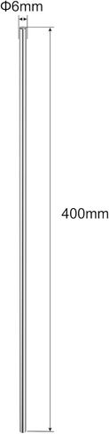 uxcell 2 Pcs Linear Motion Rod Shaft Guide 6mm x 400mm (0.236" x 15.75") Hardened Chrome Plated Steel Linear Rail Rod for 3D Printer, CNC Machine in Saudi Arabia