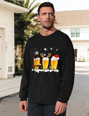 Men's T-Shirts Tee Shirts Mens Letter Print Men Long Sleeve T Shirts Men Graphic T Shirts Men Shirts Long Sleeve in Saudi Arabia