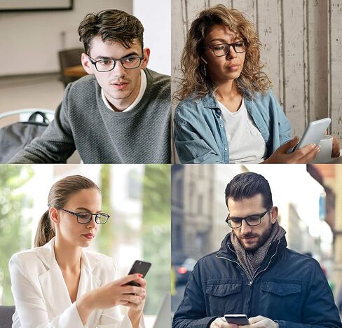 Blue Light Blocking Glasses Square Lightweight Frame Computer/Reading/Gaming/TV/Phones glasses Women Men in Saudi Arabia