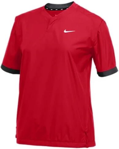 Nike Women's​ Softball Short-Sleeve Light Weight Windshirt, Small, B(av6696-010)/W in Saudi Arabia
