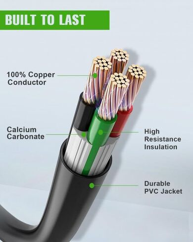 SCITOO RV Extension Cord 30Amp 36FT, Heavy Duty 10AWG/3C with Grip Handle Twist Lock Cord Organizer NEMA TT-30P Male Plug and NEMA L5-30R Female Receptacle for RV Trailer Campers Caravan, ETL Listed in Saudi Arabia