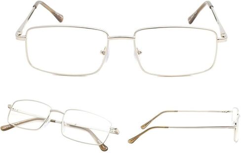 LUR READING GLASSES 3 pack Metal Readers for Men in Kuwait