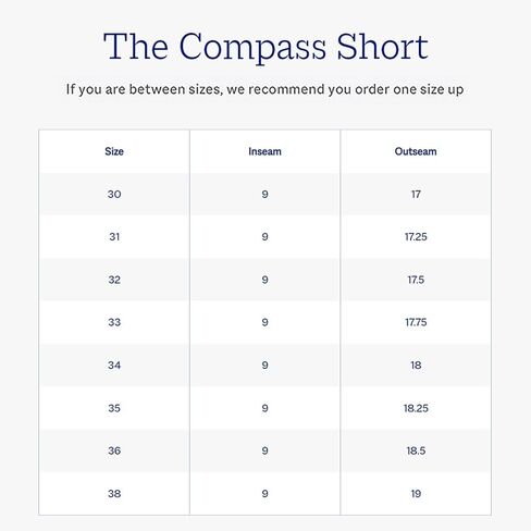 شورت Fair Harbour The Compass - - شورت يومي للرجال، درزة داخلية 9 بوصة - - نسيج سريع الجفاف، حزام خصر مطاطي لملاءمة مثالية in Kuwait