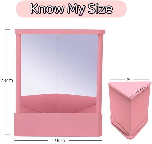 مرآة حقيقية، مرآة غير عاكسة، مرآة مقلوبة، مرآة حامل لمستحضرات التجميل لوضع المكياج، وتصفيف الشعر، والعناية بالوجه، وتصحيح الوجه in Kuwait