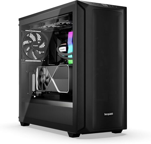 be quiet! Shadow Base 800 DX - ARGB - Mid-Tower PC Gaming Case - 420mm radiators or E-ATX motherboards Support - Black - BGW61 in Kuwait