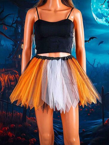 Florry Halloween Tutu Skirts Witch Tutus for Women Layered Tulle Skirt Adult Dance Tutu Dress for Party Festival in Saudi Arabia