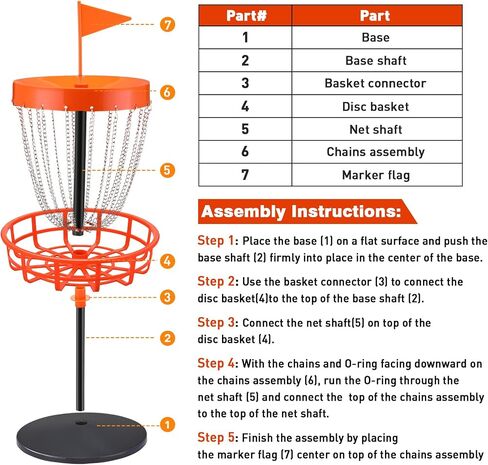 Lenwen 29 Inches Mini Disc Golf Baskets with 10 Flying Discs, Kids Disc Golf Set, Mini Disc Golf, Disc Golf Starter Set for Games Beach Indoor Outdoor Yard in Saudi Arabia