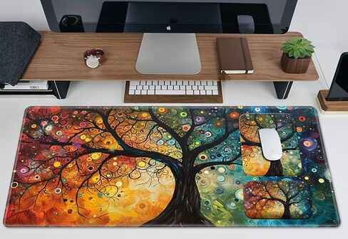 Wrist Rest Pad Small Mouse Pad and Office Desk Mat Set, 3 in 1 Desk Pad 11.8" x 23.6"+Mousepad +Mouse Wrist Rest with Ergonomic Design Non-Slip for Home Gaming Computer, Elephant in Saudi Arabia