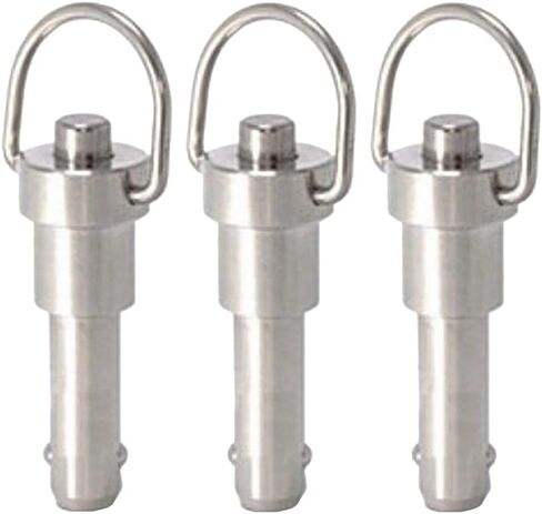 3 Pcs Stainless Steel Handle Push Button Pin, Pin, Diameter 6mm/0.24 inch, Length 15mm/0.59 inch in Kuwait