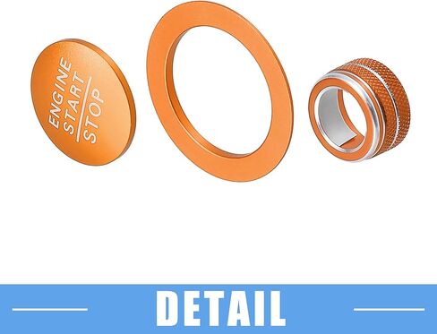 مقبض تبديل حجم الصوت للوسائط، غطاء زر تشغيل المحرك لسيارة Honda Civic 2022-2023، سبائك الألومنيوم باللون الأزرق (مجموعة من 3) in Kuwait