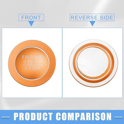 مقبض تبديل حجم الصوت للوسائط، غطاء زر تشغيل المحرك لسيارة Honda Civic 2022-2023، سبائك الألومنيوم باللون الأزرق (مجموعة من 3) in Kuwait