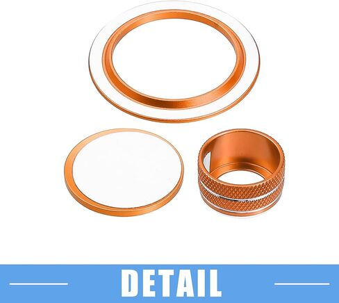 مقبض تبديل حجم الصوت للوسائط، غطاء زر تشغيل المحرك لسيارة Honda Civic 2022-2023، سبائك الألومنيوم باللون الأزرق (مجموعة من 3) in Kuwait