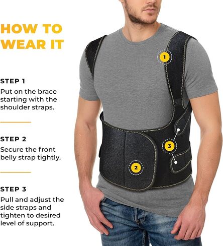 دعامة الظهر كوبر جوينت - مصحح الوضعية للنساء والرجال - قابلة للتعديل ومريحة، مثالية لتحسين الوضعية وتخفيف آلام الظهر - دعامة الظهر لدعم الوضعية in Kuwait