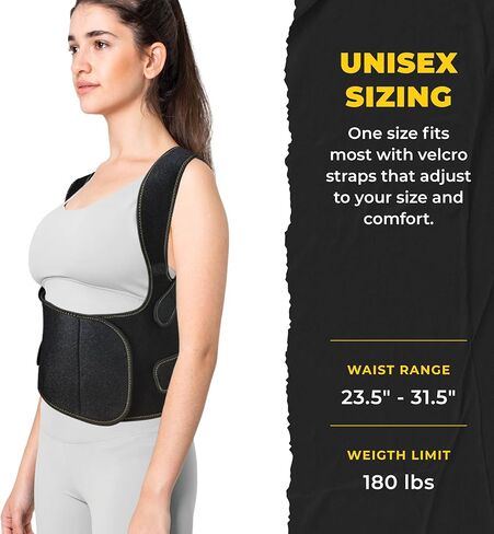 دعامة الظهر كوبر جوينت - مصحح الوضعية للنساء والرجال - قابلة للتعديل ومريحة، مثالية لتحسين الوضعية وتخفيف آلام الظهر - دعامة الظهر لدعم الوضعية in Kuwait