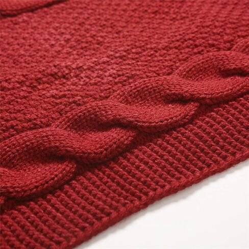 Sattiyrch Knit Table Runner, Thick Luxury Table Decoration for Holiday,15x72 Inch (Burgundy) in Saudi Arabia