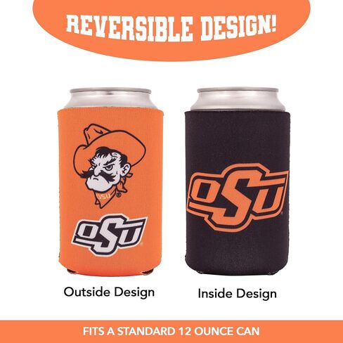 Desert Cactus Oklahoma State University Can Insulator Beverage Cooler 1 Pack Foam Beverage Holder OSU Cowboys (1 Pack Can - Design B) in Saudi Arabia