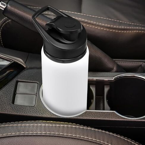 10 Pcs Aluminum Water Bottle 17 Oz Reusable Bike Water Bottles Snap Lid Metal Water Bottle Lightweight Portable Sports Water Bottle Leak Proof Gym Water Bottle for Travel Camping Hiking (White) in Kuwait