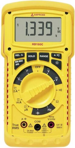مقياس متعدد TRMS عالي التحمل من Amprobe HD160C مع درجة حرارة سوداء in Kuwait