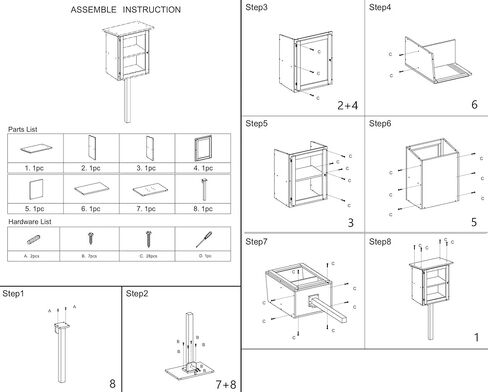 صندوق مكتبة خارجي بالحجم الكامل - خزانة كتب خشبية طبيعية لتبادل الأدب للأطفال، طلاء DIY للمجتمع in Kuwait