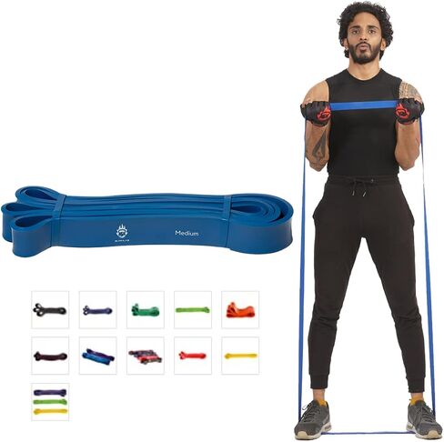 Resistance Bands (Choose from 8 Different Sizes from 8Kg - 116Kg), Pull Up Assistance Bands for Exercise, Chin Ups, Powerlifting, Training, Gyms, Home Fitness for Men and Women in Saudi Arabia