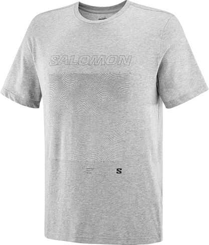 Salomon Men's Standard Graphic SS TEE M-Heather Grey XL in Saudi Arabia