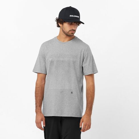 Salomon Men's Standard Graphic SS TEE M-Heather Grey XL in Saudi Arabia