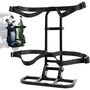 رف حامل حقيبة المقعد الخلفي لعربة الجولف العالمية متوافق مع EZGO/Club Car/Yamaha، يناسب شريط الإمساك الآمن بحد أقصى 7 بوصات، لا يتطلب الحفر، لا تشغل مساحة المقعد الخلفي، أسود in Kuwait