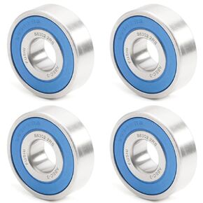 S6302RS Bearing 15x42x13mm 440C Stainless Steel S6302-2RS Stainless Steel Ball Bearings ABEC-3 Rubber Sealed Pick of 4PC
