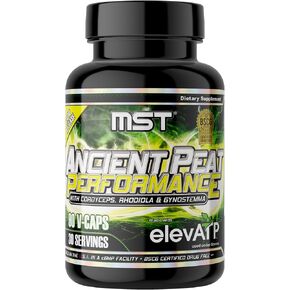 MST Ancient Peat Performance, Cordyceps, elevATP, Rhodiola, Gynostemma Pentaphyllum, Jiaogulan, Ancient Peat Supplement, 90 VO2-caps BSCG Certified by Millennium Sport Technologies