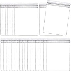 uxcell 100pcs PVC Jewelry Bags 2 x 2.8 Inch Self Seal Jewelry Pouches Clear Zipper Bags for Necklace Ring Earring Jewelry Packaging, Transparent