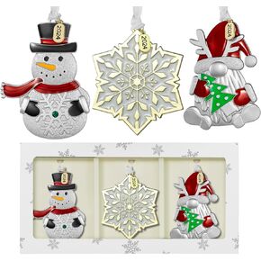 Laraine Christmas Tree Ornaments – 2024 Hanging Decorative Pendant of Tree Car Charm Holiday Keepsake Gift Home Decor (3-Piece Set (2024))