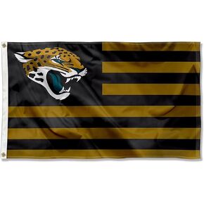 WinCraft Jacksonville Jaguars Nation Americana Flag Outdoor Indoor 3x5 Foot Banner