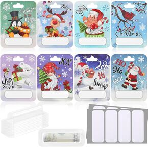 8 PCS Christmas Money Holders for Cash Xmas Cards Money Holder Ornaments with Covers for Christmas Decoration Crash Gift Christmas Tree Hanging Decoration