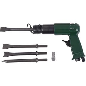 Doppy Air Hammer Kit, with Quick Change Retainer and 3 Chisels,3500 BPM, 1/4" Air inlet thread interface,Air Chisel Pneumatic Shovel Tool for Scraping, Chipping, Punching and Cutting & Industrial