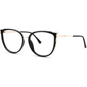 Zeelool Cat Eye Glasses Frame for Women Men, Fashion Eyeglasses with Non-prescription Clear Lens ZJGX338746 in Kuwait