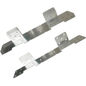 Adjustable Stair-Stringer Connector ,18-Gauge Strong Tie Zinc Galvanized Stringer Connector(Carbon Steel / 8PCS)