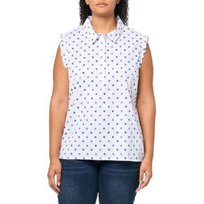 Tommy Hilfiger Women's Sleeveless Dot Popover Top