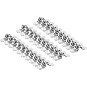 HARFINGTON 20pcs 1/2 Inch 12mm Conduit Clamps, M12 U Tube Pipe Clamp, Stainless Steel Rigid Pipe Strap, U Shaped Bracket with Two Hole for Pipe Tube Hose Wire Cord Fixing